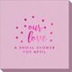 Confetti Dots Our Love Linen Like Napkins Image 3 of 3